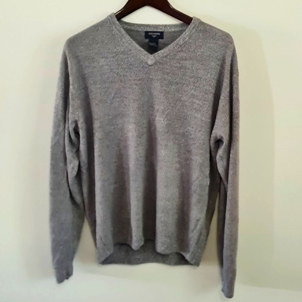 Men's large Gray dockers sweater